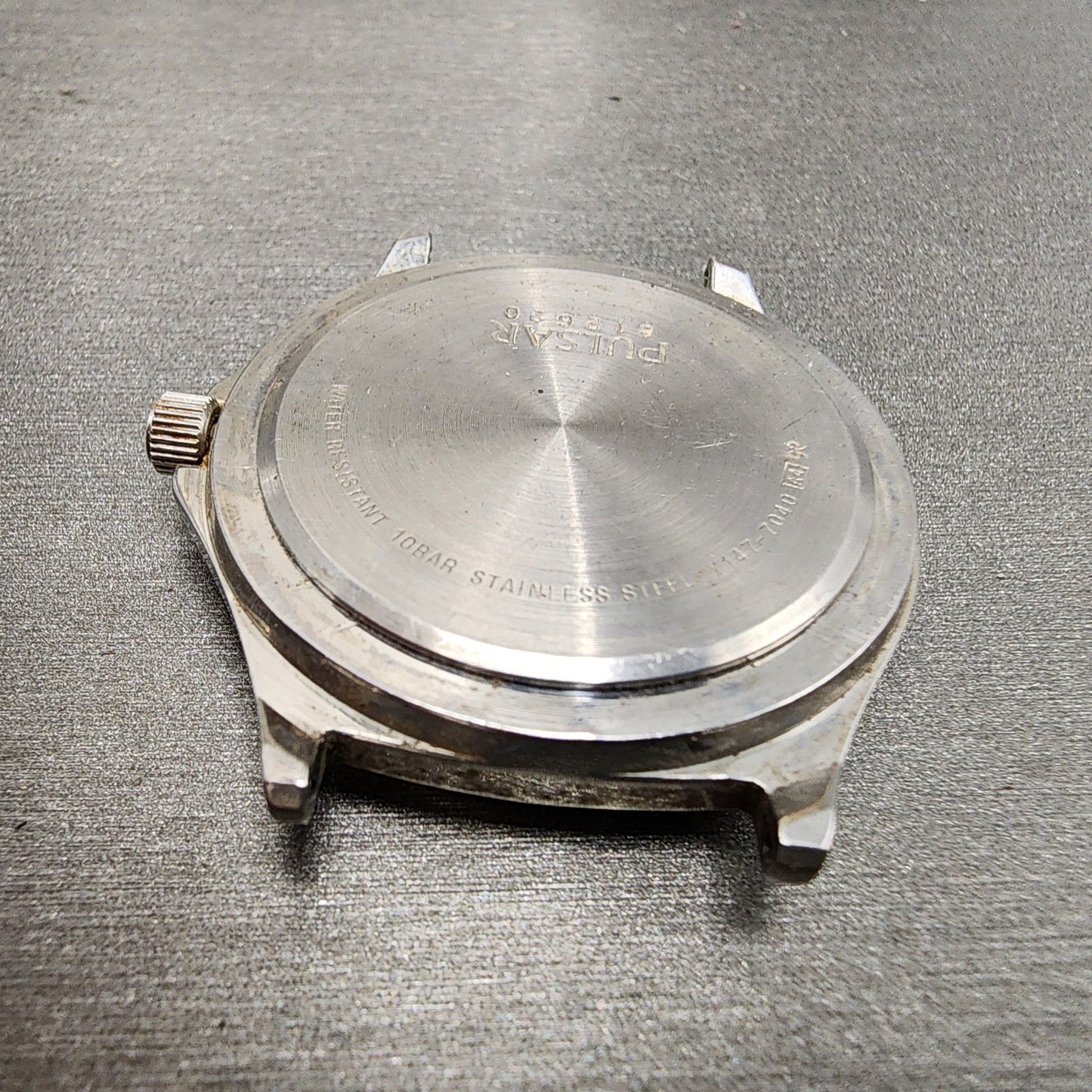 Pulsar Watch Men 37mm White Dial Silver Tone Date Round Y1477040 PARTS12