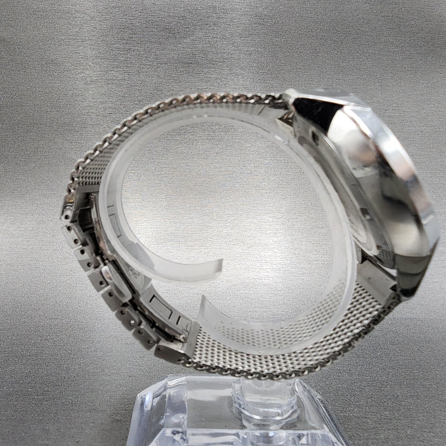 Movado Bold Chronograph Watch Men 44mm Silver Dial Steel Daydate Round New batt