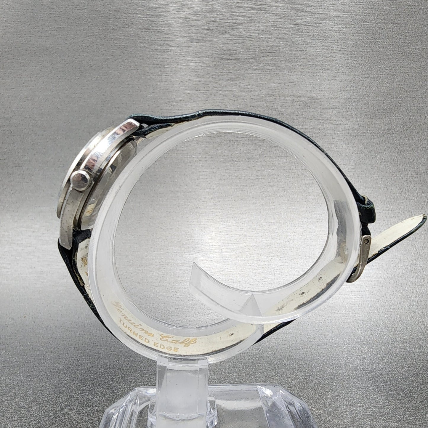 VTG Seiko Watch Women 24mm Blue Dial Silver Tone Round 43-0039 PARTS