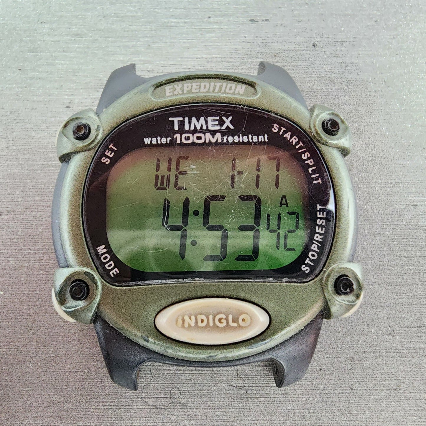 Timex Expedition Digital Watch Men 39mm Digital Black Tone Alarm Chrono New Batt