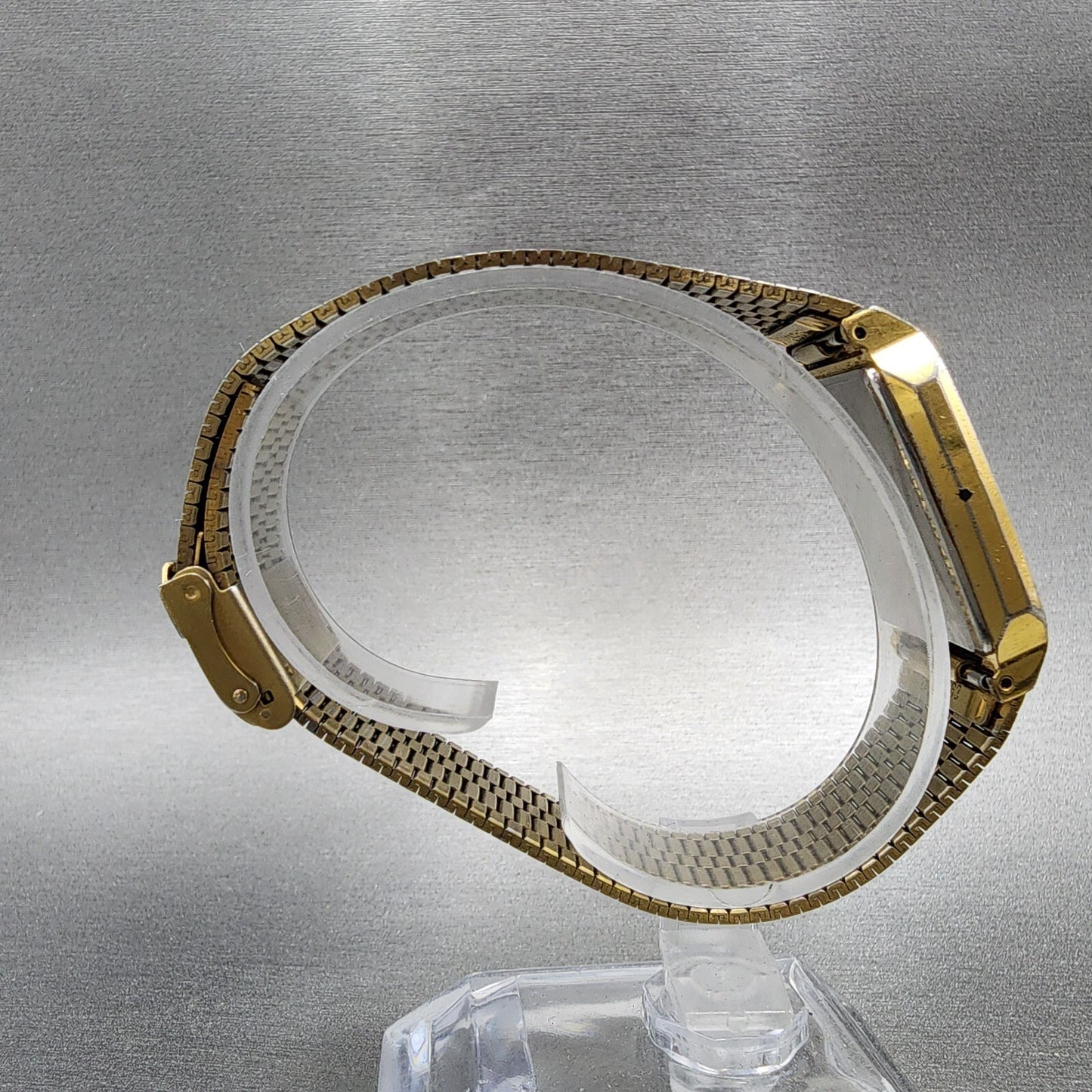 Citizen CQ Tank Watch Men 27mm Gold Dial Gold Tone Rectangle 4031-491751 PARTS