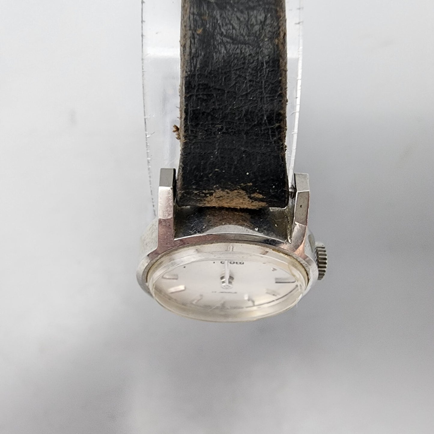 Vintage Pulsar Watch Women Silver Silver Dial Manual Wind 21mm Round Y431-0010