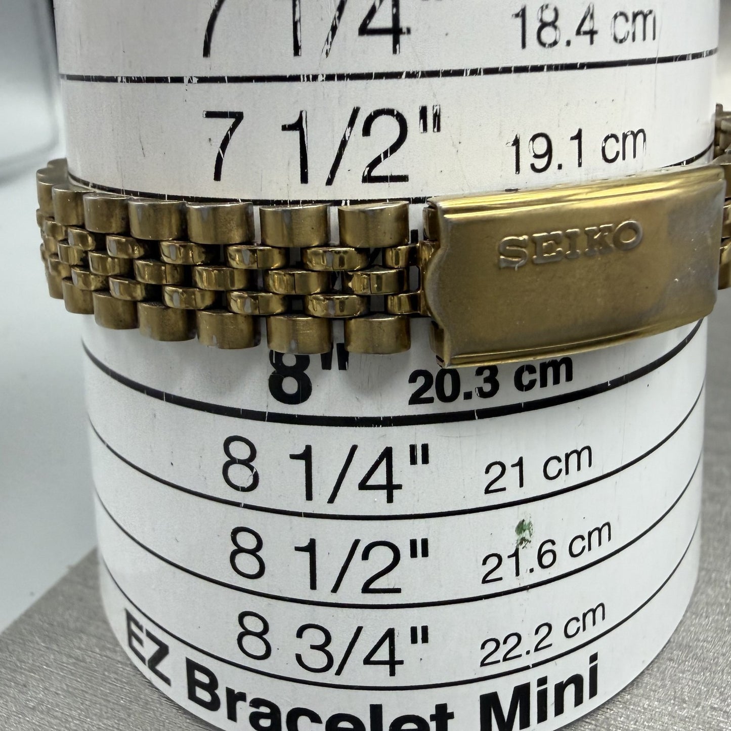 Seiko Watch Women 25mm Gold Dial Gold Tone Daydate Round 7N83-0041 New Battery7H10