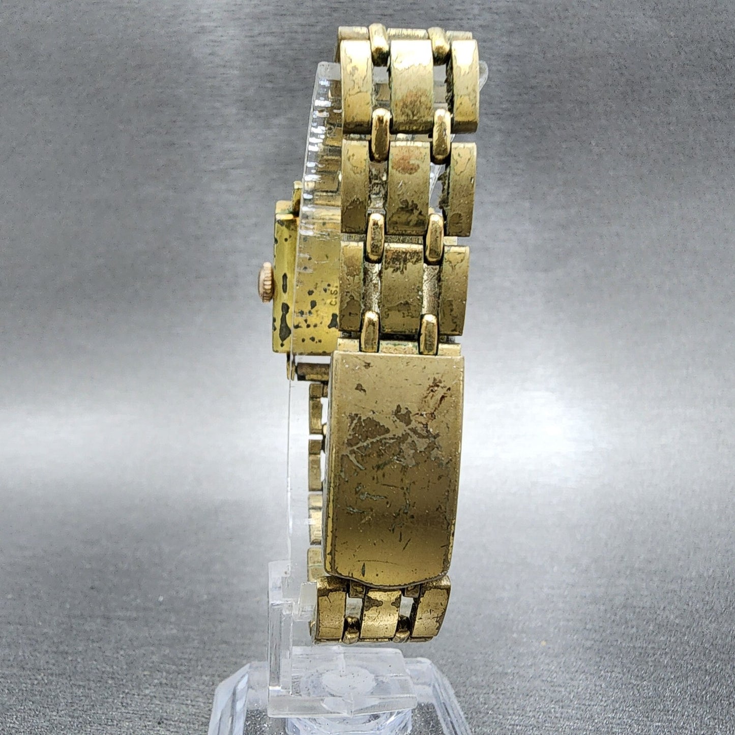 Citizen Carol Date Watch Women 22mm Silver Dial Gold Plated Manual Wind Runs