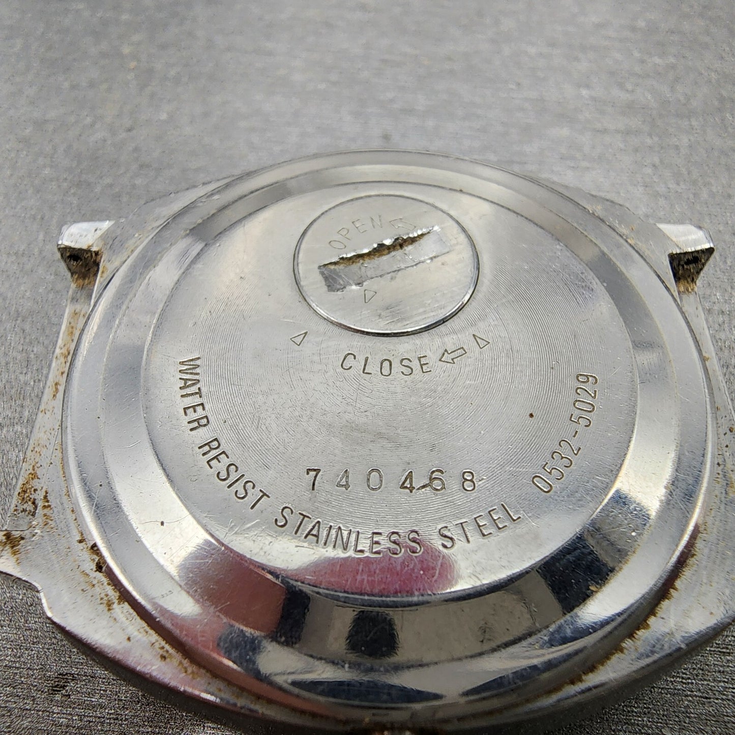 Seiko Digital Watch Men 37mm LCD Steel Round 0532-5029 Pie Pieces PARTS