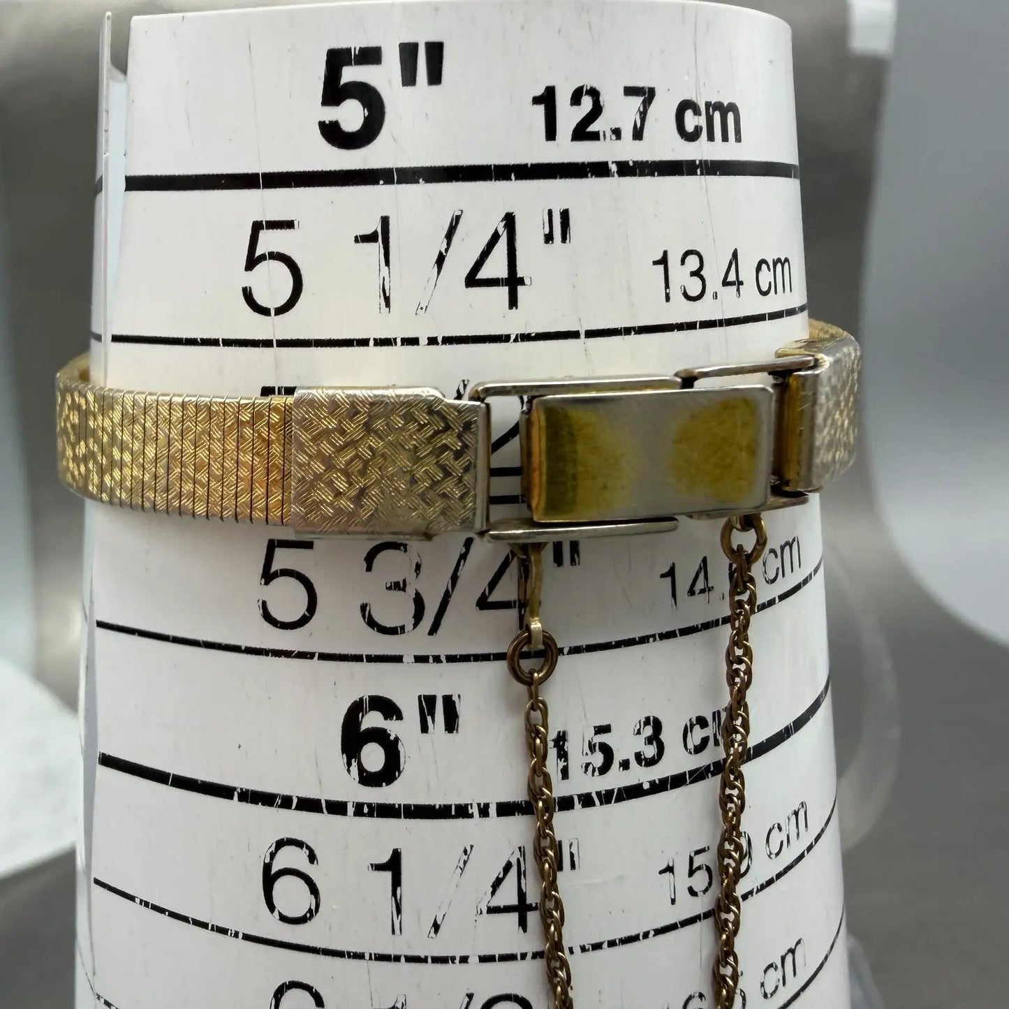 Seiko Tank Watch Women 13mm Champagne Dial Gold Tone 1320-5549 New Battery 76D10