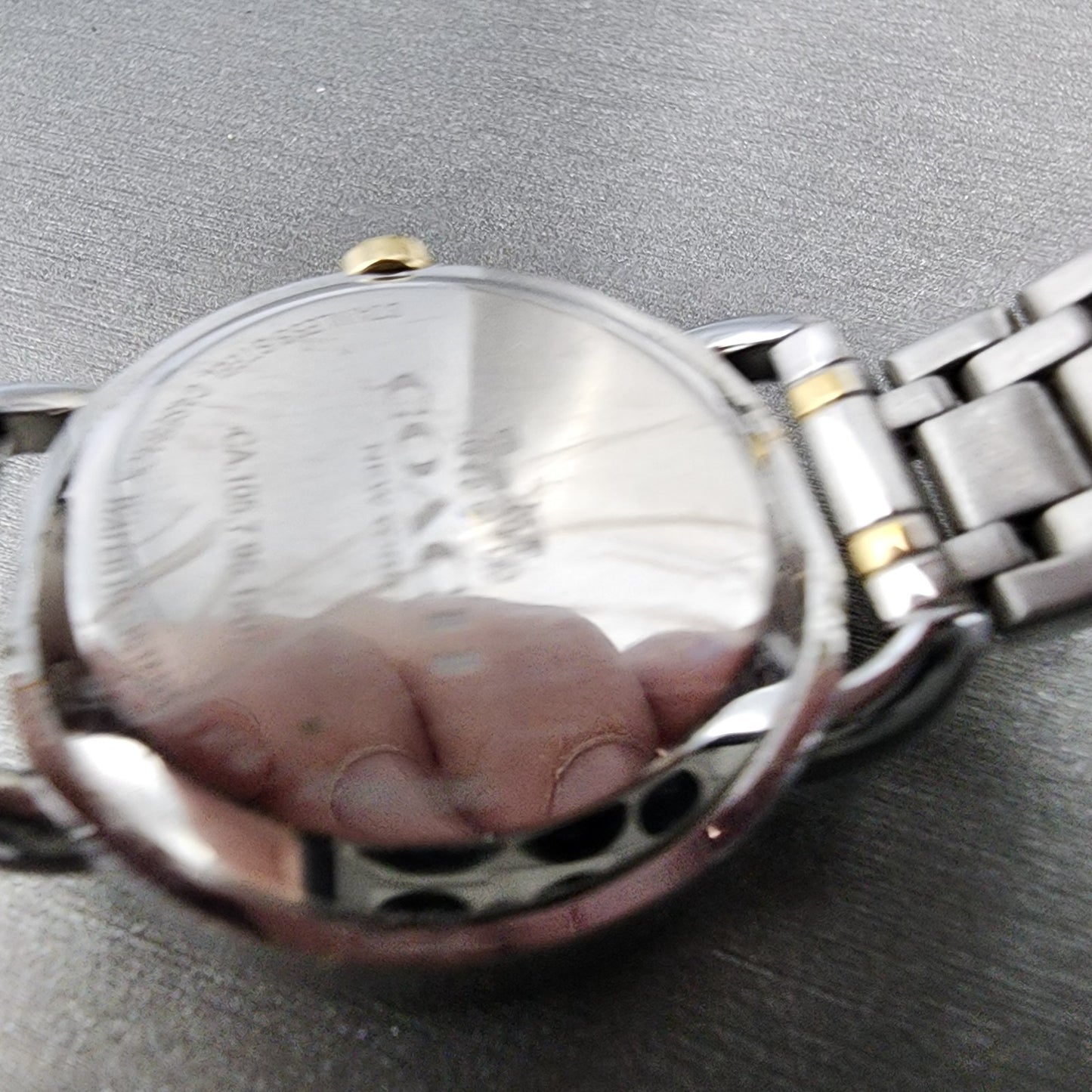 Coach Lex Watch Women 32mm White Dial Two Tone Round W6050 New Battery