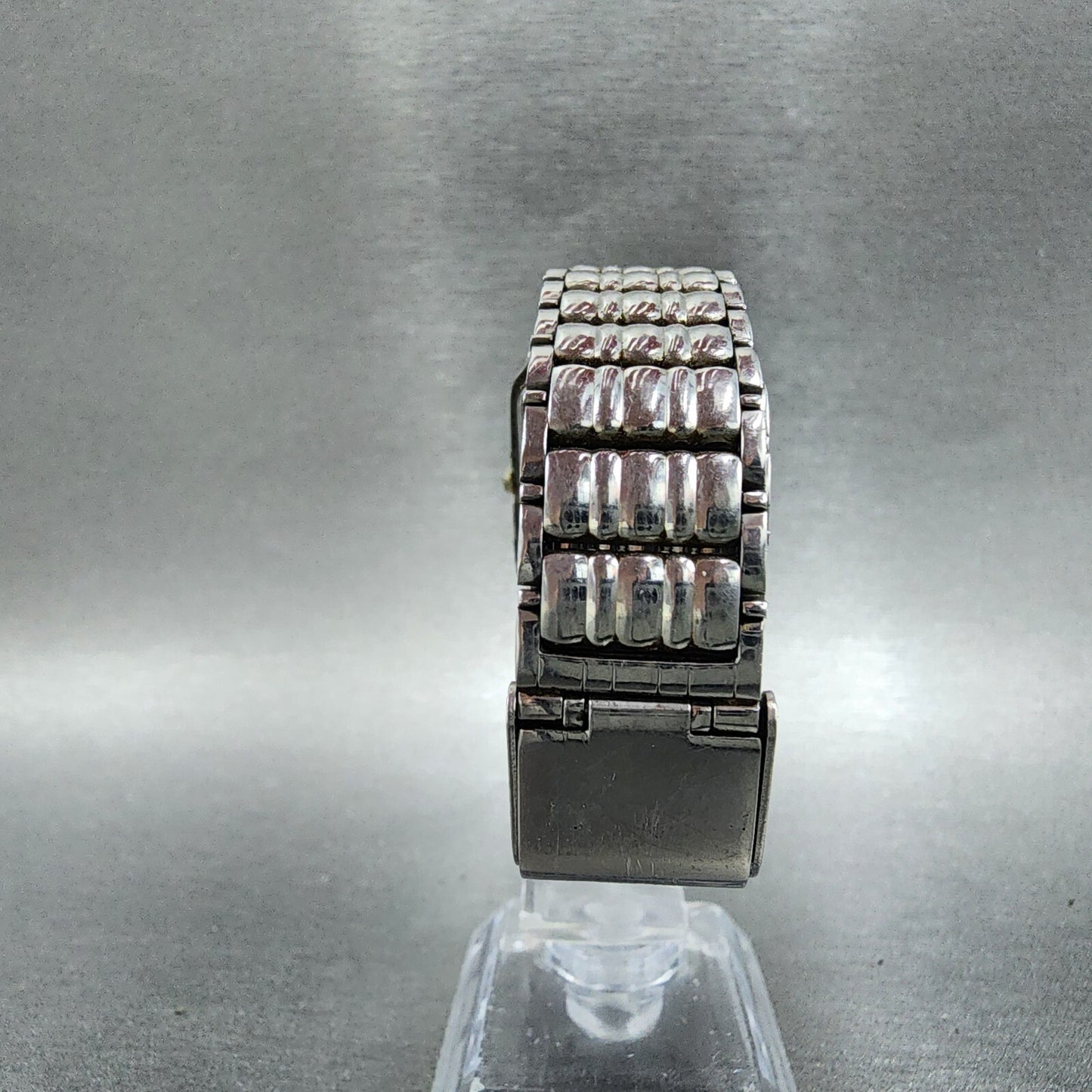 Seiko Tank Watch Men 27mm Champagne Dial Silver Tone Rectangle V701-5K90 PARTS