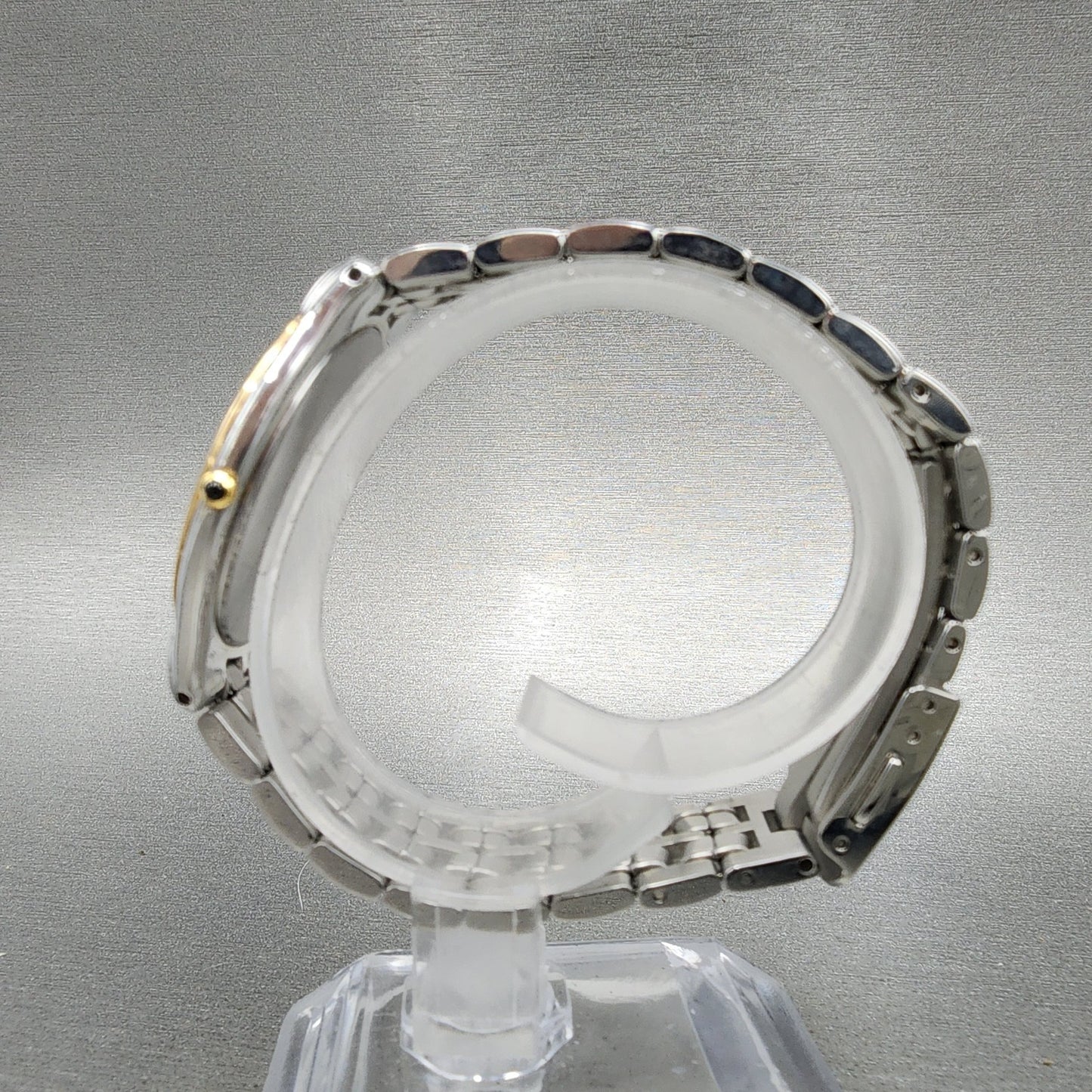 Seiko Dolce Watch Men 34mm Cream Dial Two Tone Round 8j41-6030 New Battery