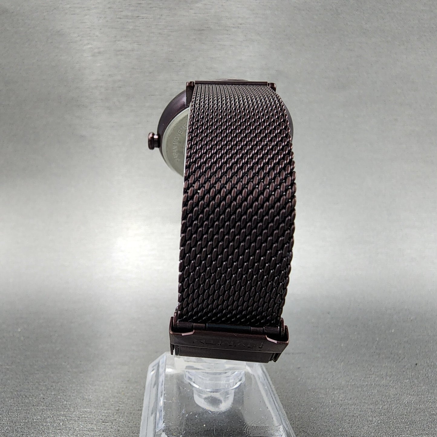 MVMT Dot Watch Women 36mm Purple Dial Purple Tone Round Mesh Band New Battery