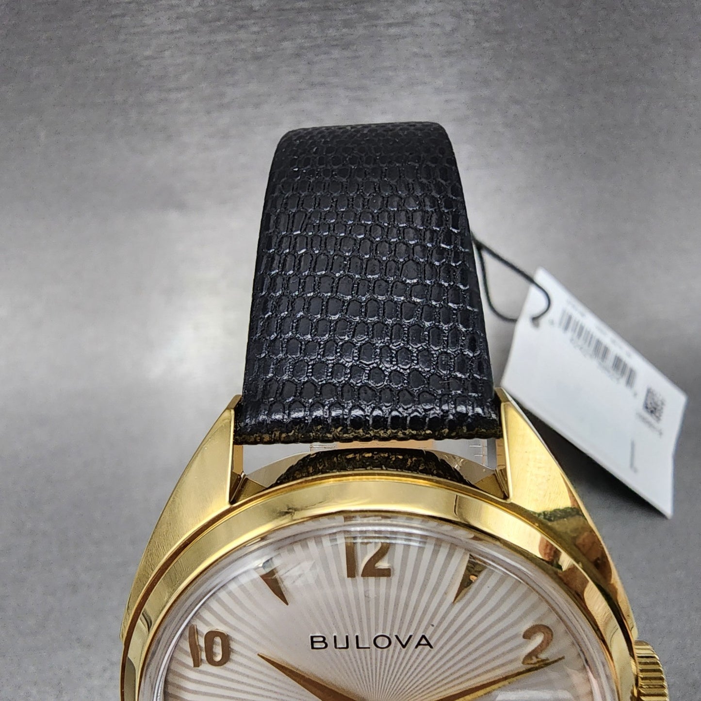 Bulova Frank Sinatra Fly Me To The Moon Watch Men 42mm White Dial Gold Tone READ