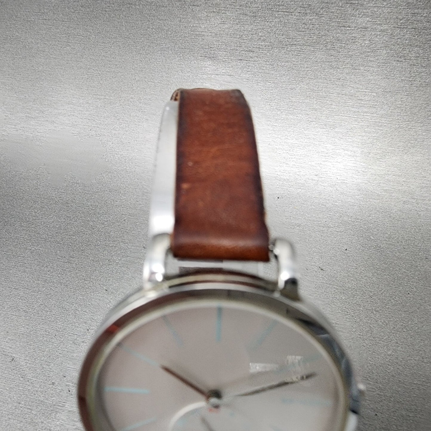 Skagen Hagen Watch Women 34mm Silver Dial Stainless Steel Round SKW2450 New Batt