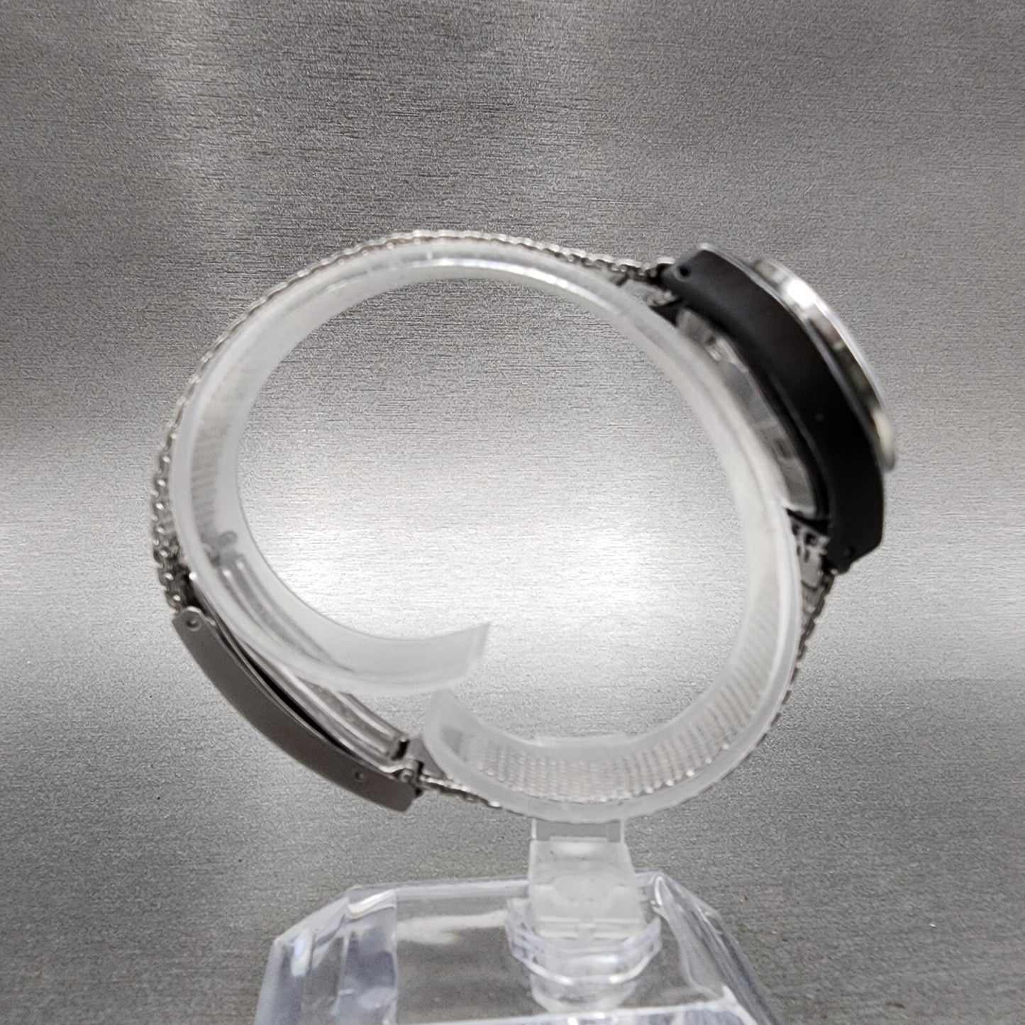 Citizen Automatic 28800 Watch Women 29mm Silver Dial Black Tone 4-691164k Runs