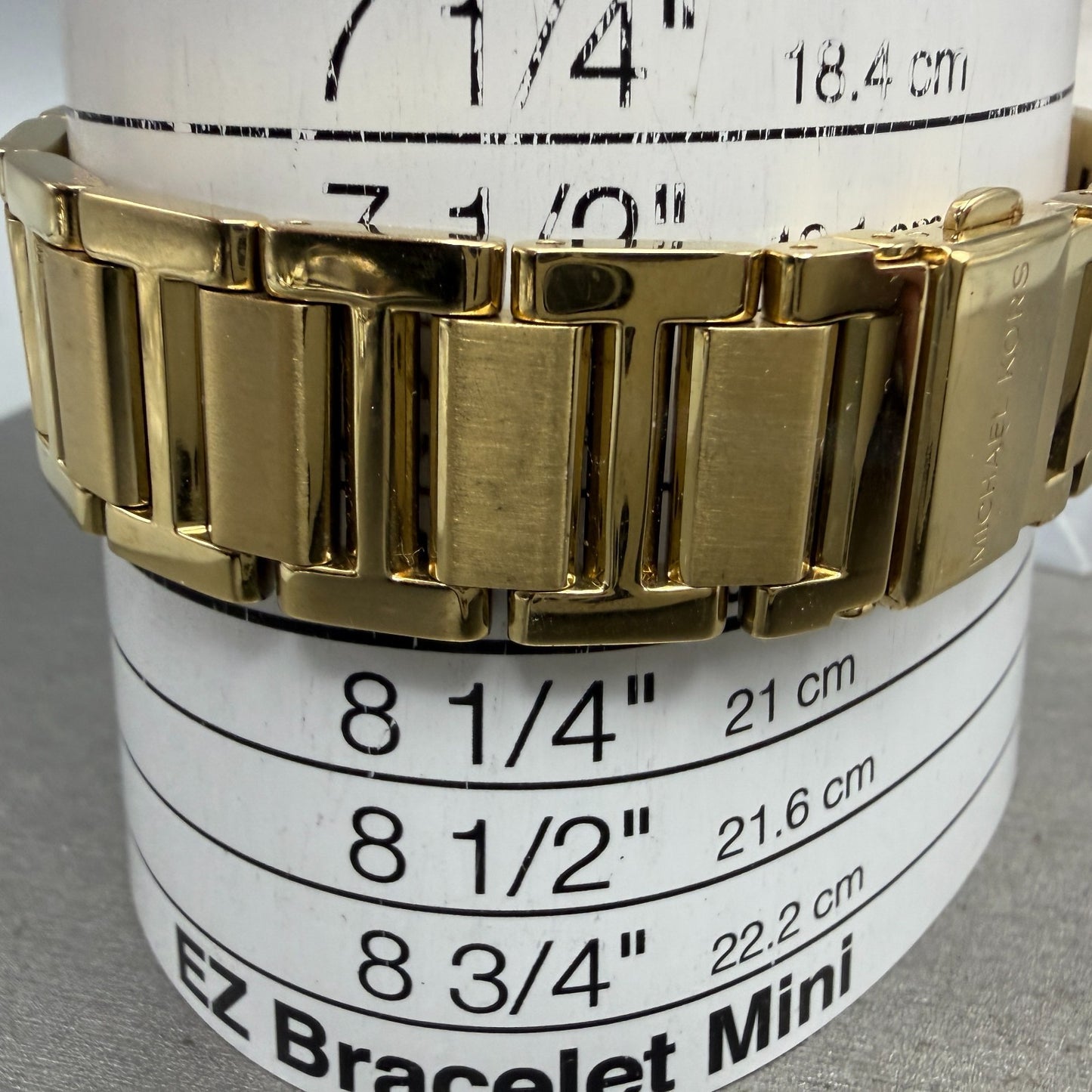 Michael Kors Hartman Watch Women 38mm Pink Dial Gold Tone Round MK-3520 New Batt10
