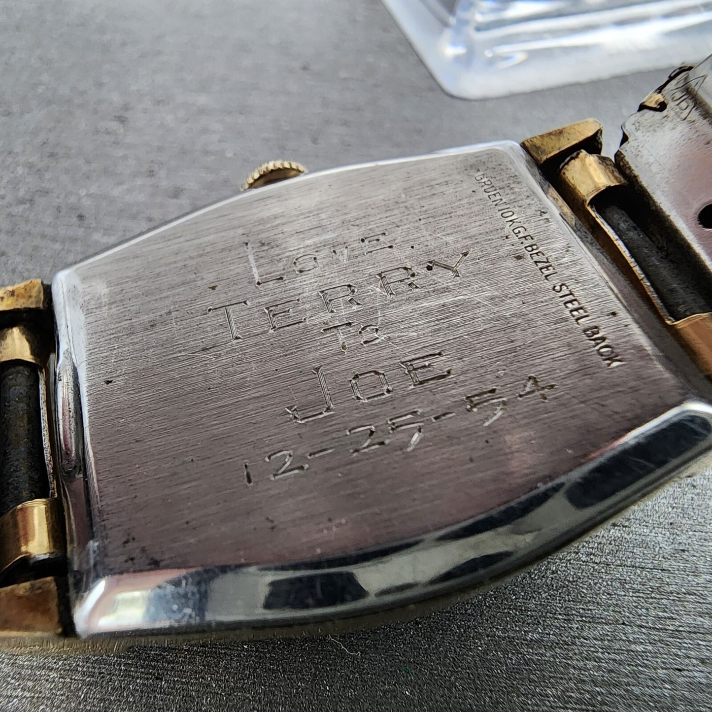 VTG Gruen Veri Thin Watch Men 25mm Cream Dial Gold Filled Manual Wind Cal 415