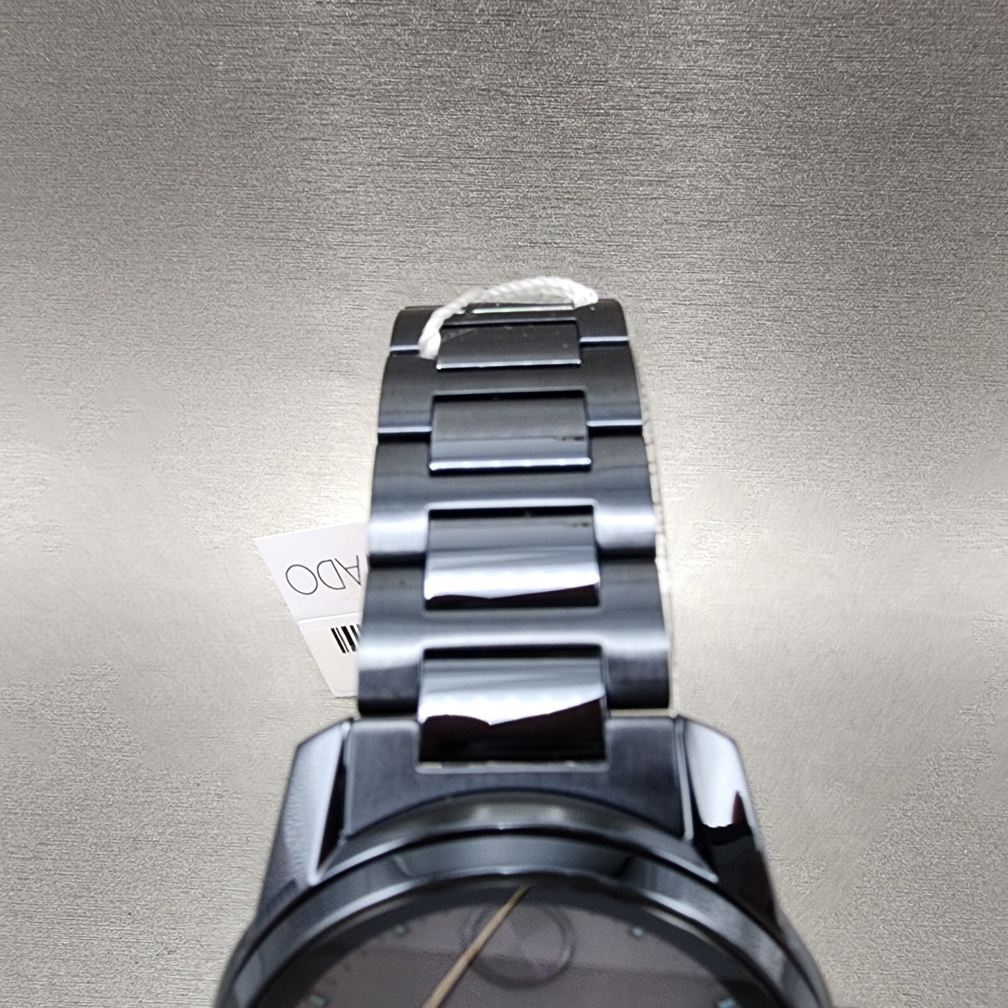Movado Bold Verso Watch Men 42mm Blue Dial Dark Blue Tone Date Round 3600862