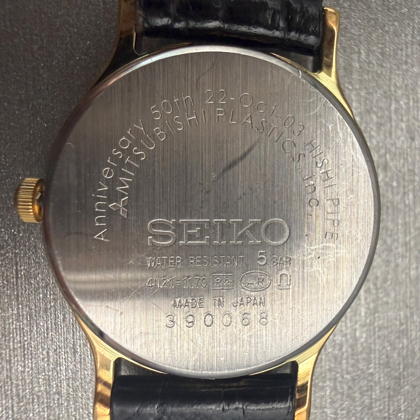 Seiko Watch Women 23mm Champagne Dial Gold Tone Round 4H21-1170 New Battery10