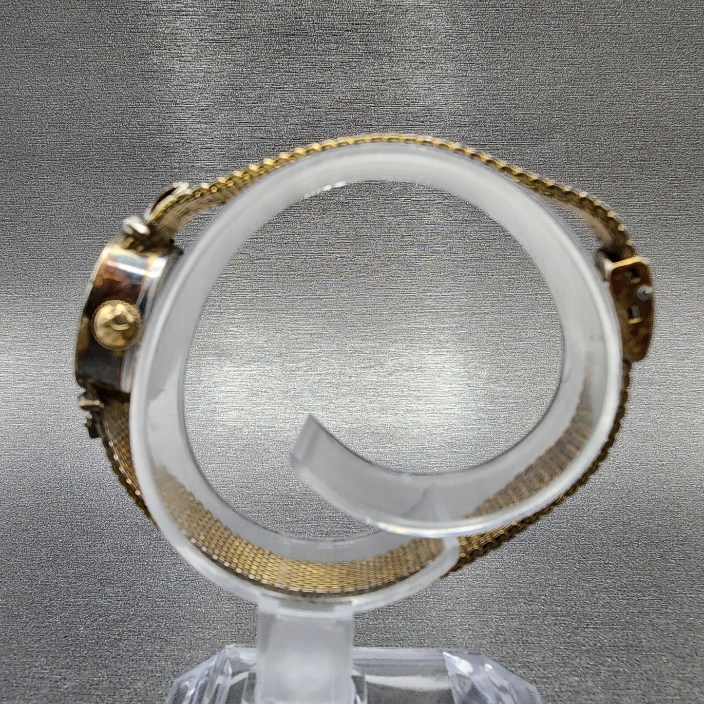 VTG Hamitlon Watch Women 14mm White Dial Gold Plated Oval Manual Wind PARTS