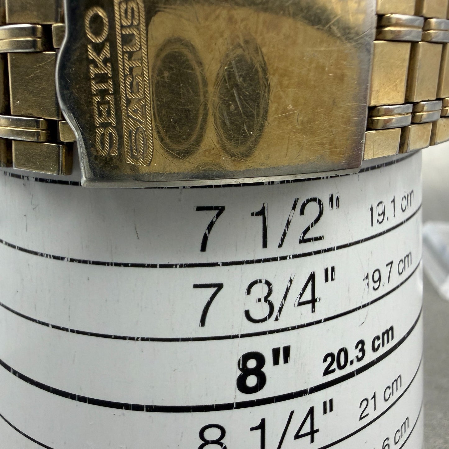 Seiko 5 Actus Watch Men 37mm Silver Dial Gold Tone Daydate 7019-7040 PARTS VTG11