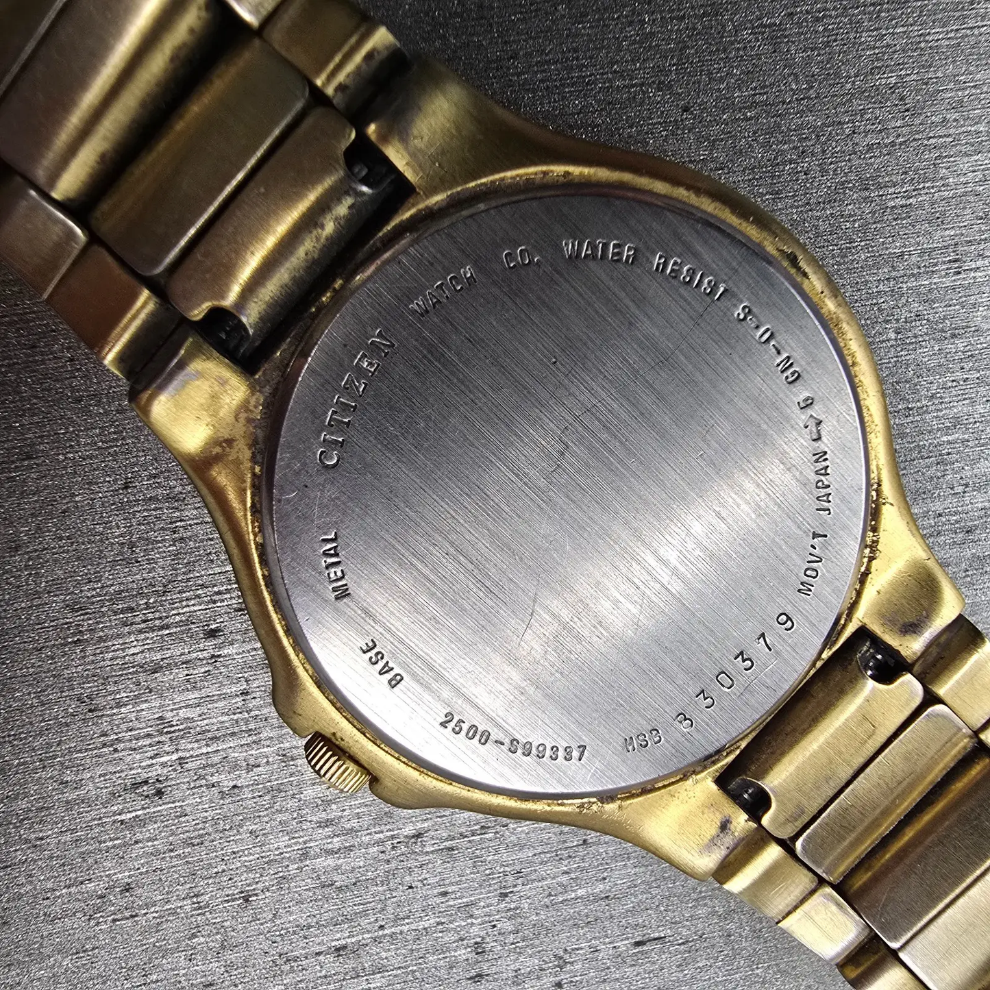 Citizen Watch Men 36mm Champagne Dial Gold Tone Daydate 2500-S99337 New Battery10