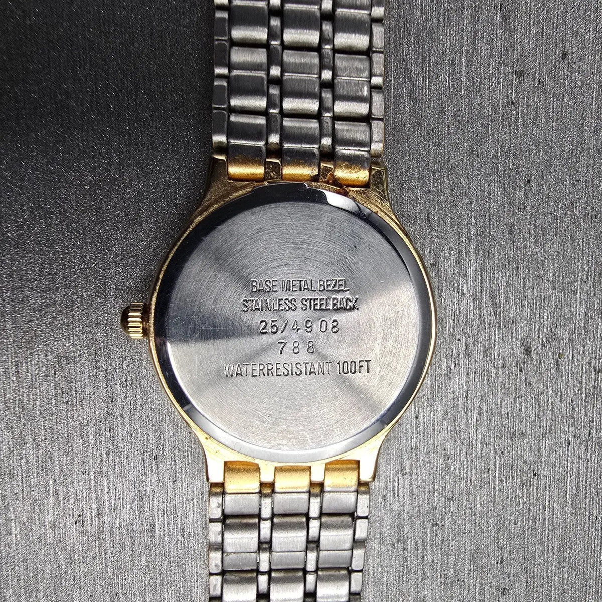 Armitron Moon Phase Watch Women 24mm Cream Dial Gold Tone Round 25/4908 New Batt10