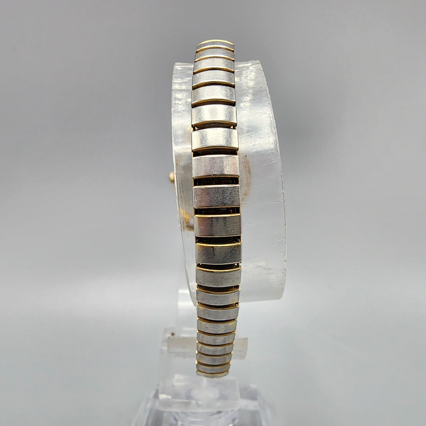VTG Seiko Watch Women 20mm Black Dial Gold Tone Oval 4N01-5060 New Battery