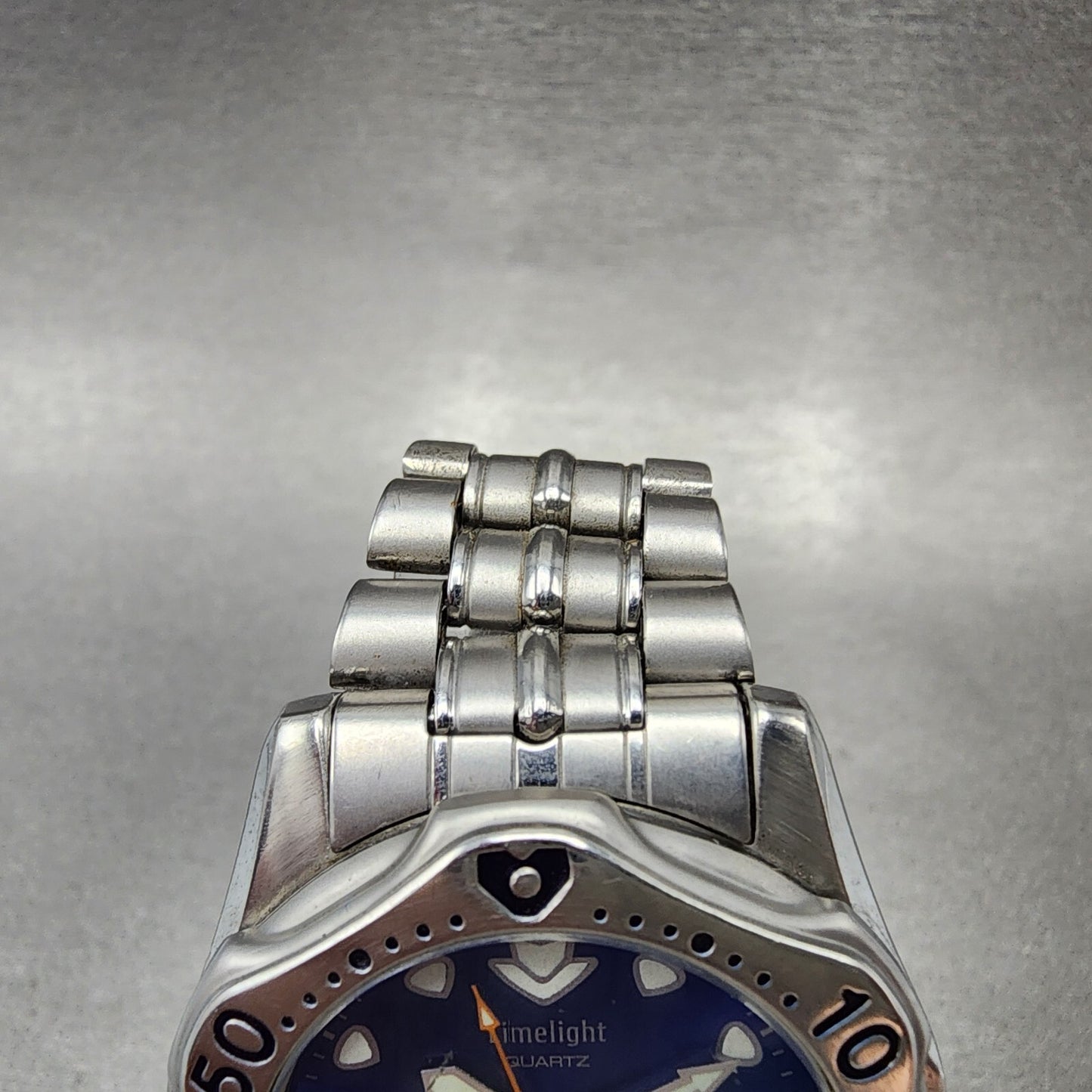 Ricoh Limelight Dive Watch Men 38mm Blue Dial Steel Daydate Round New Battery