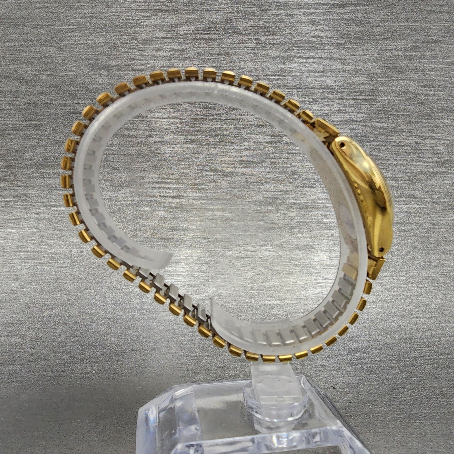 Swatch Irony FLORA Watch Women 25mm Champagne Dial Roes Gold Tone Round New Batt