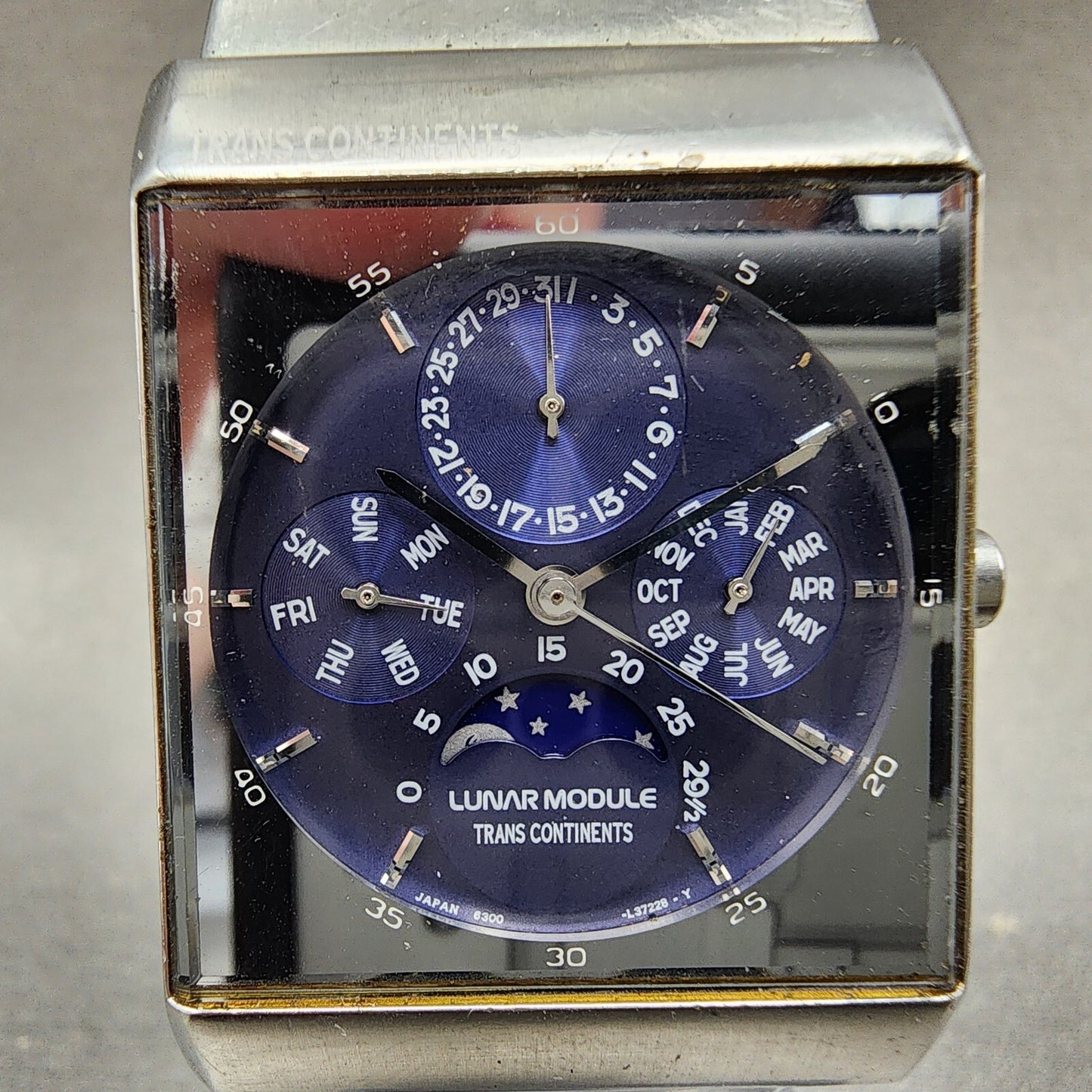 Trans Continents Triple Calendar Moonphase Watch Men 31mm 6300-H24440 PARTS