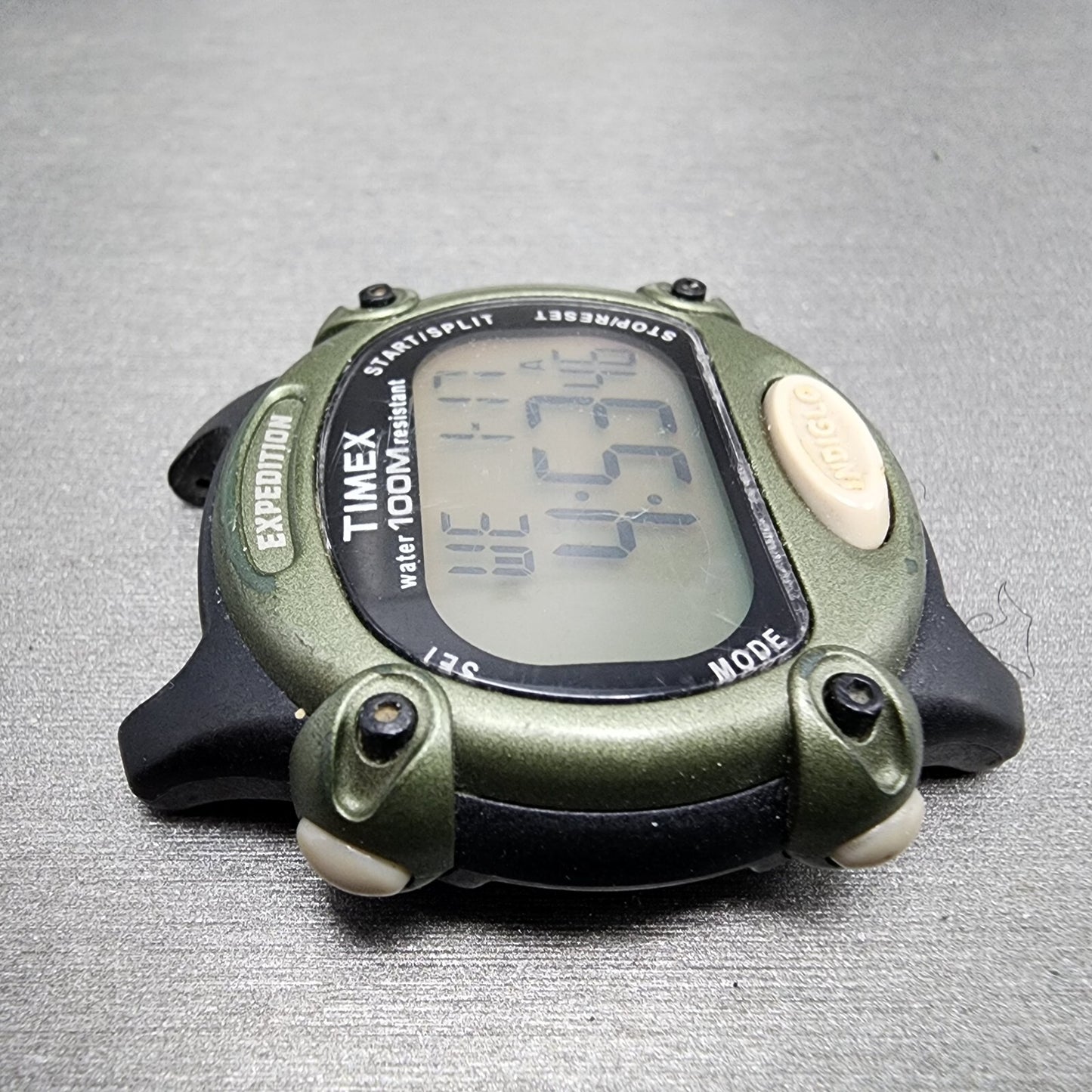 Timex Expedition Digital Watch Men 39mm Digital Black Tone Alarm Chrono New Batt