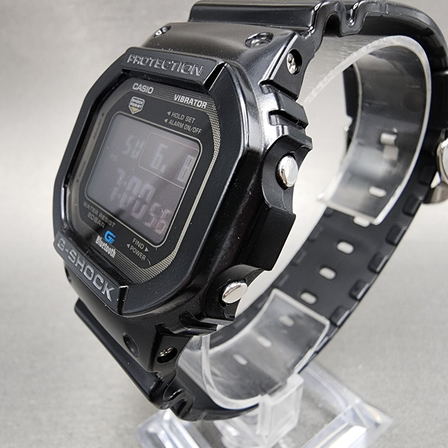 Casio G-Shock GB-5600AA Watch Men 43mm Digital Black Tone Bluetooth New Battery