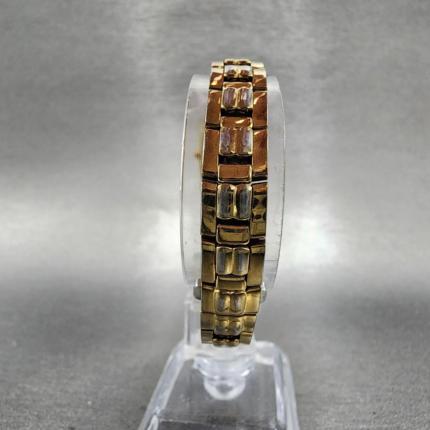 Citizen Eco-Drive Stiletto Watch Women 18mm MOP Dial Gold Tone G670-S008433 Runs