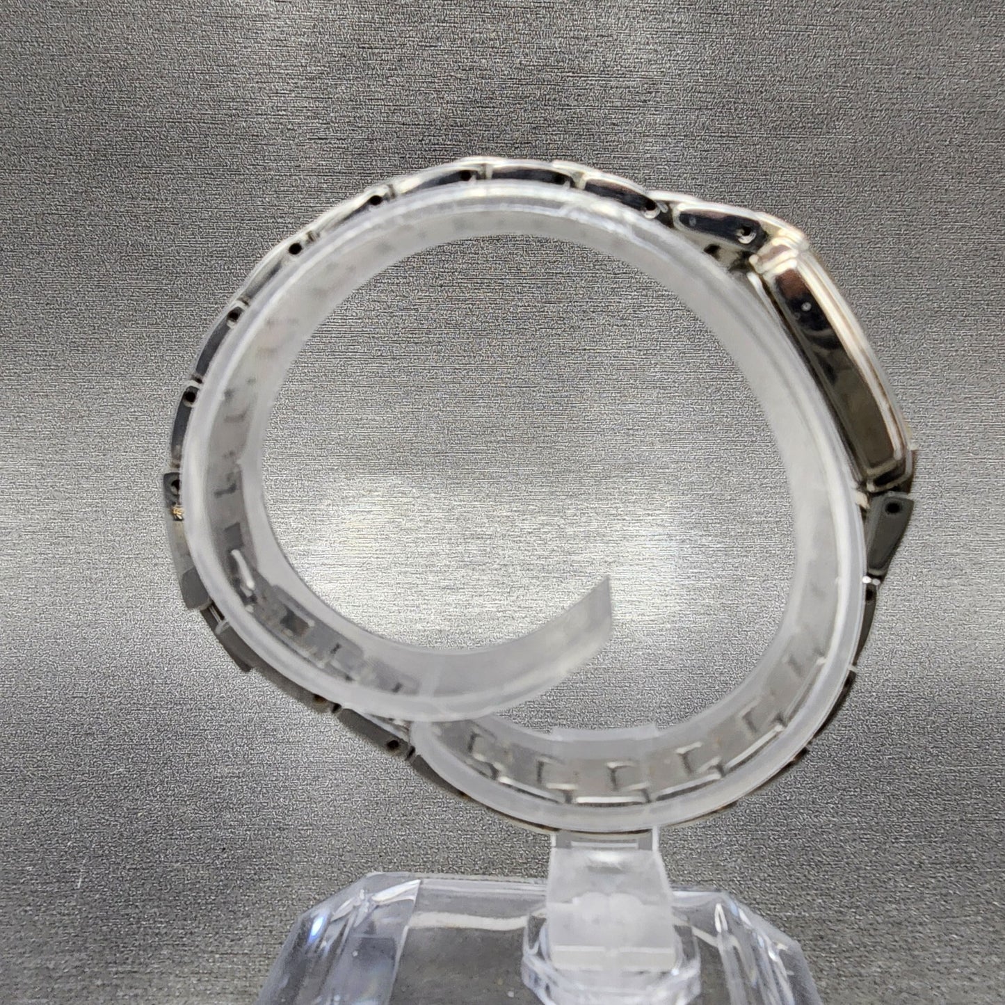 VTG Seiko Watch Women 16mm Blue Dial Silver Tone Rectangle 1N00-0GA0 New Battery