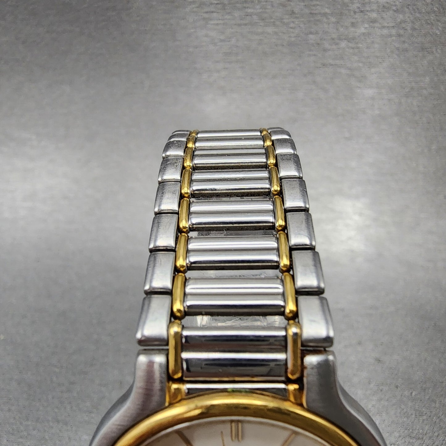 Seiko Dolce Watch Men 32mm Cream Dial Two Tone 8n41-6230 New Battery READ!