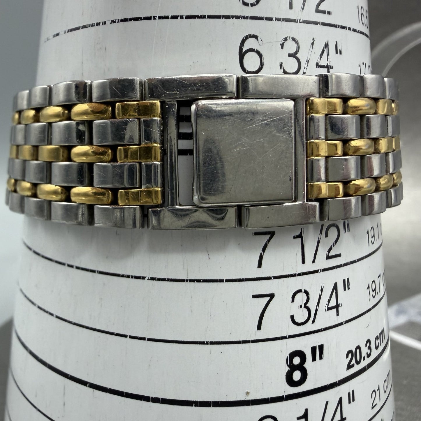 Seiko Watch Men 34mm Black Dial Two Tone Round Vintage V701-1K20 New Battery10