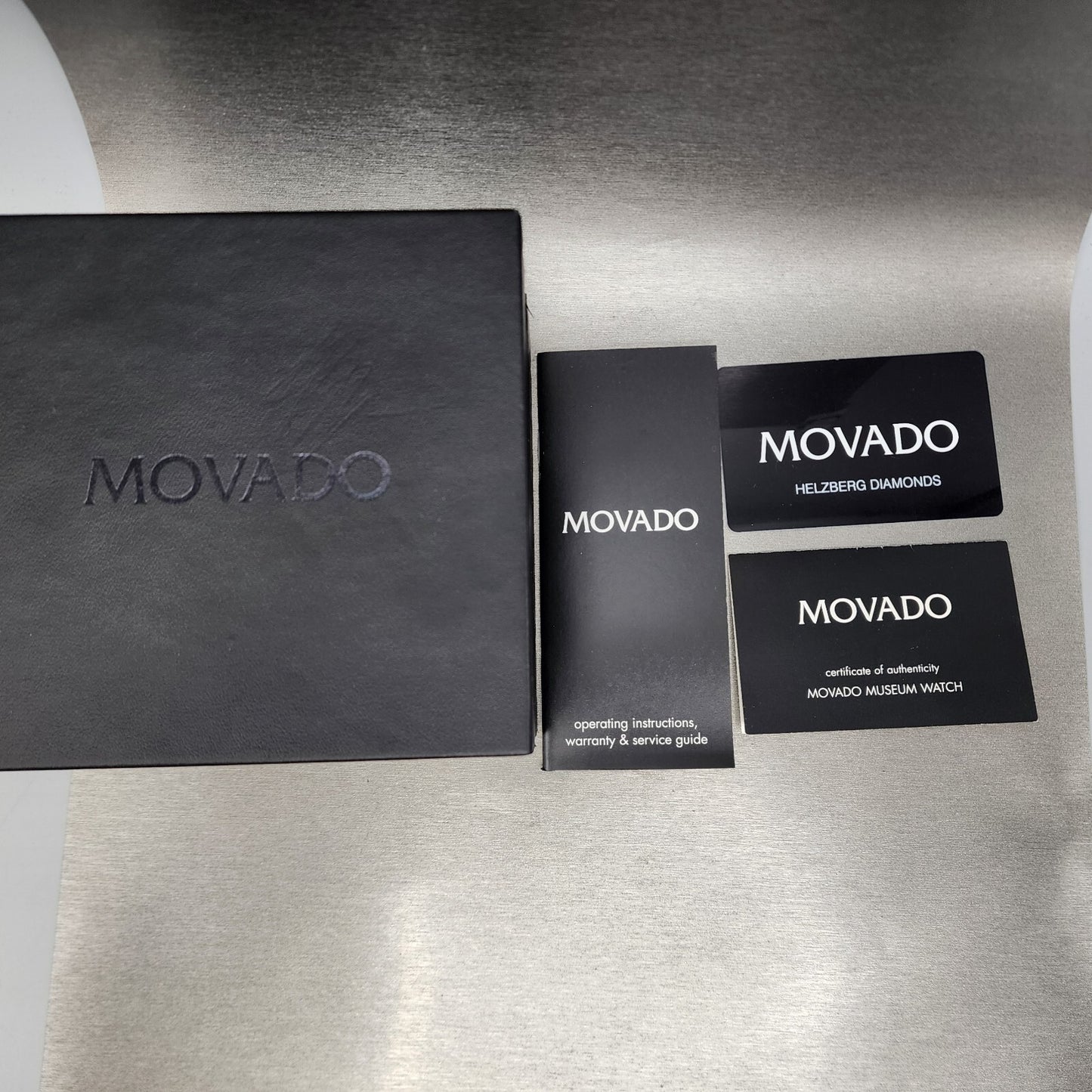 Movado Junior Sport Watch Women 26mm Black Dial Steel Round New Batt Full Set