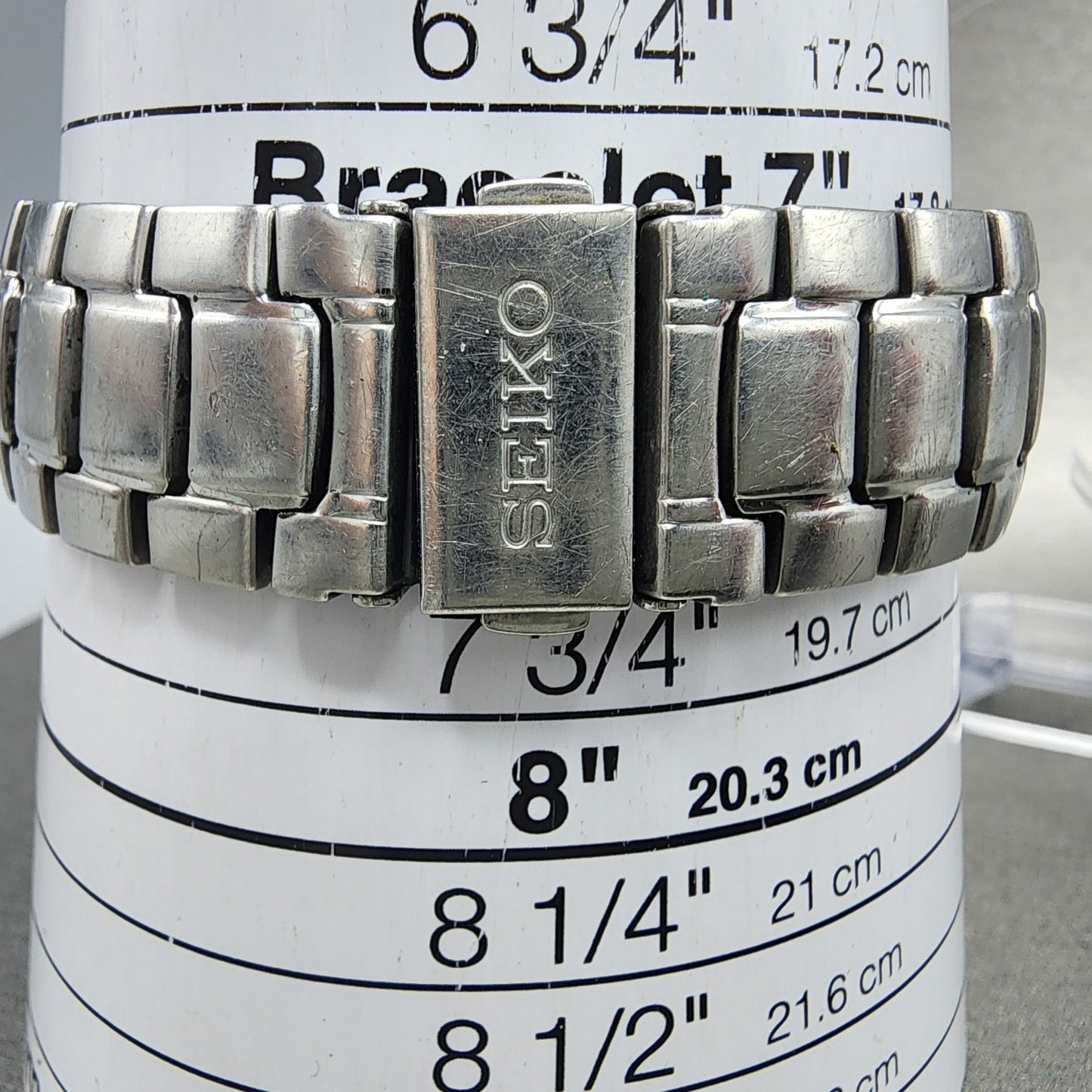 Seiko Watch Men 38mm Blue Dial Silver Tone Date Round 7N427C00 New Bat PARTS!!!11