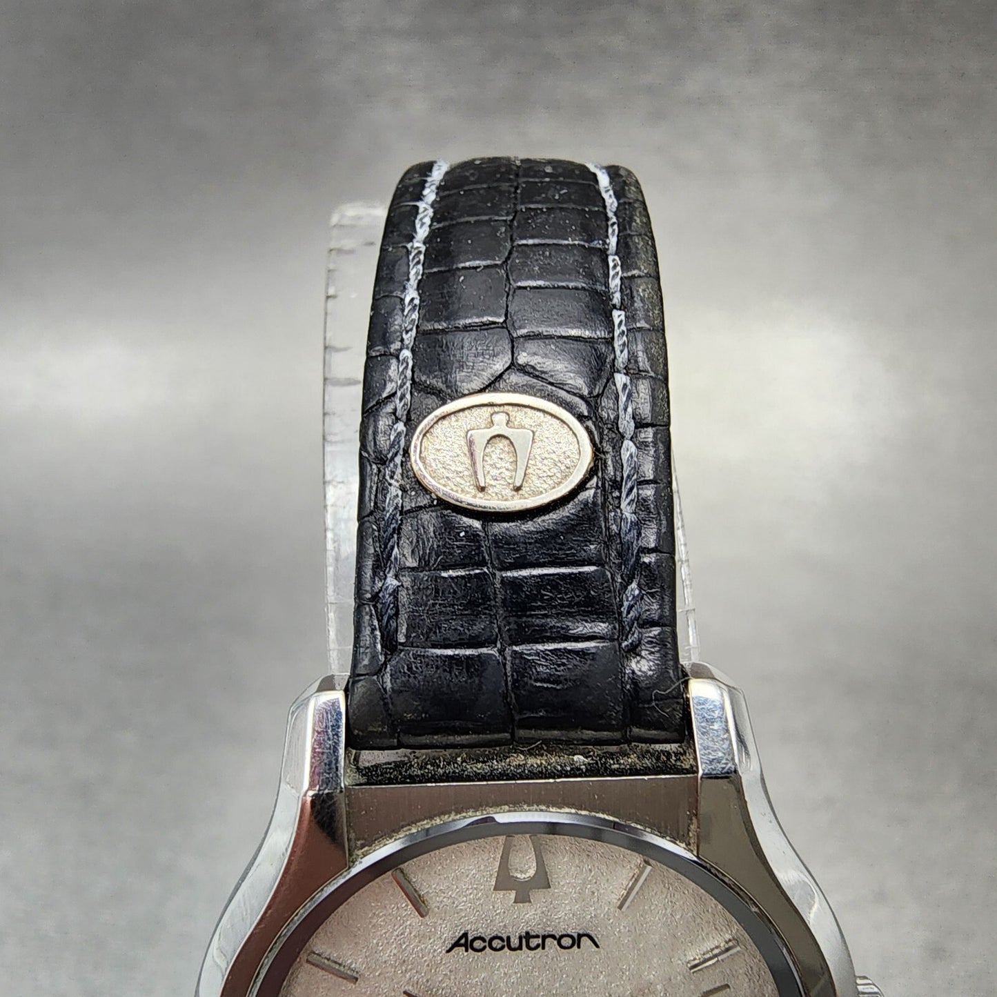 Bulova Accutron Watch Women 25mm White Dial Steel Round 26L01 New Battery