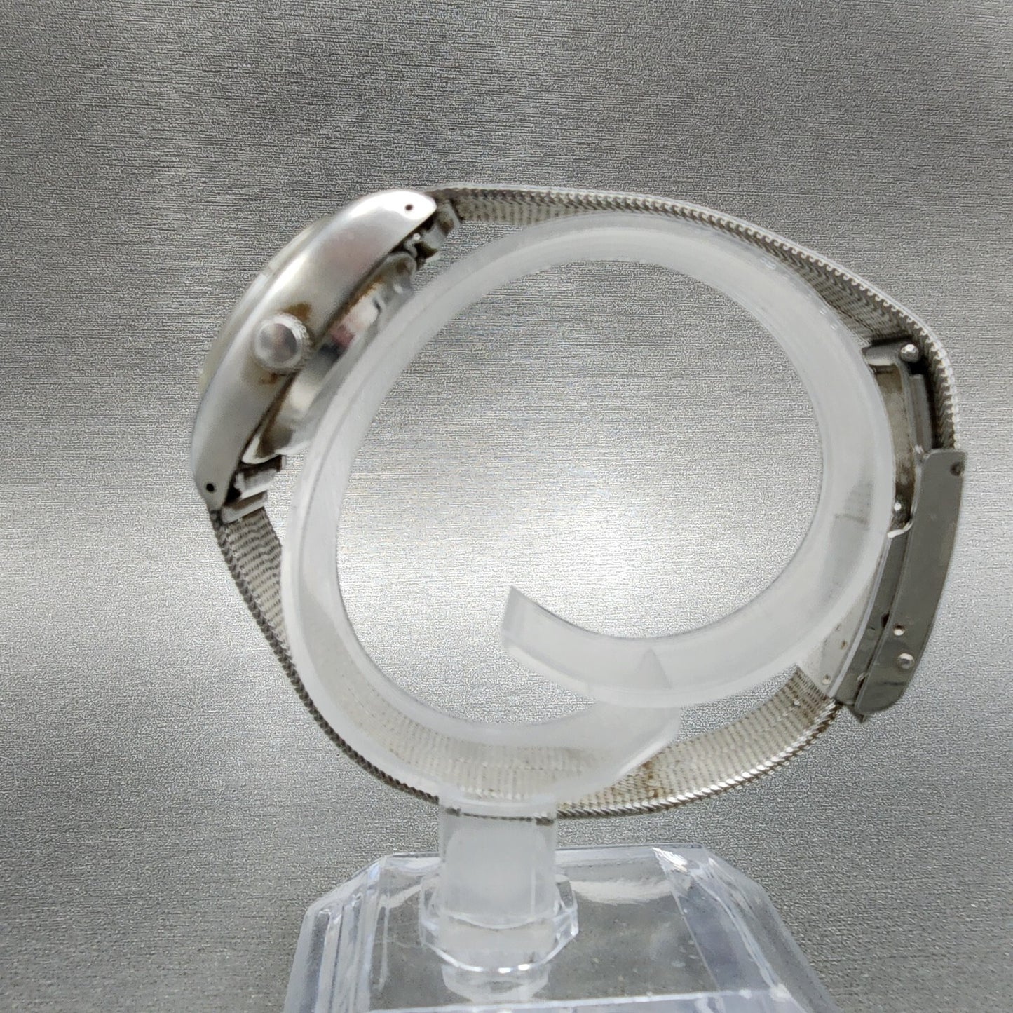 Seiko Automatic Watch Women 22mm Black Dial Silver Tone Daydate 2706-7010 Runs