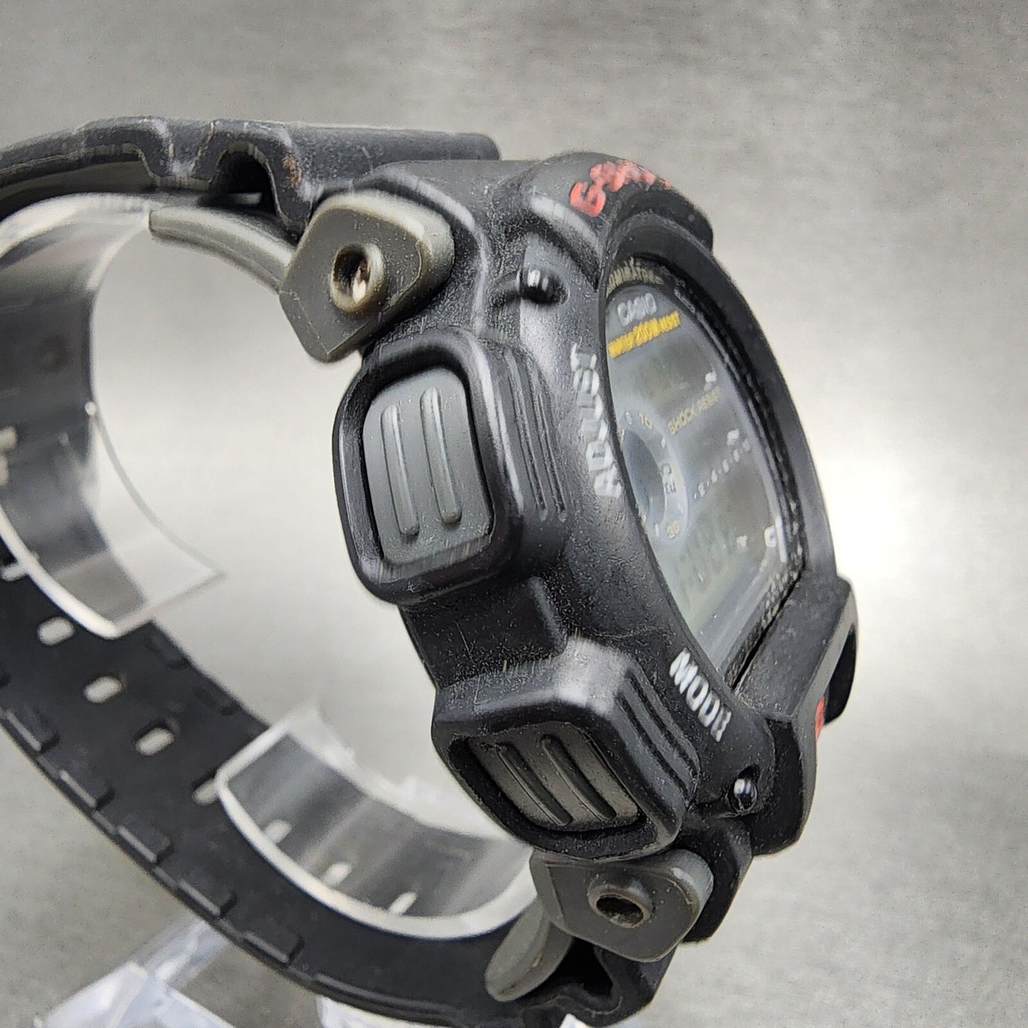 Casio G-Shock DW-9000 Watch Men 44mm Digital Black Tone Alarm Chrono New Battery