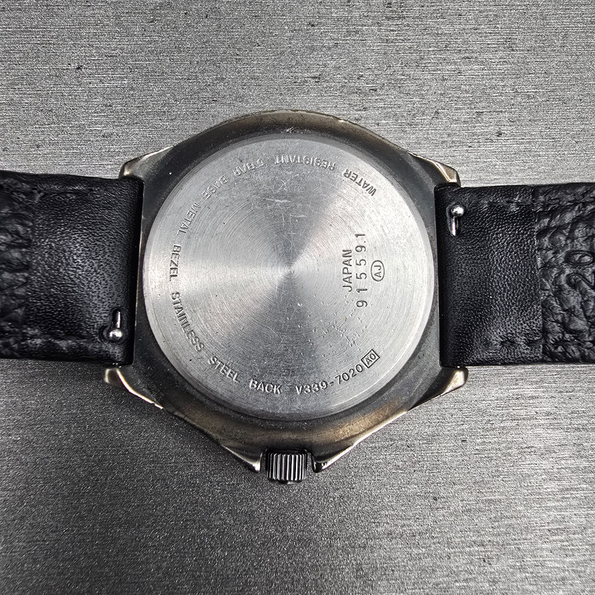 Alba Field Gear Watch Men 38mm White Dial Silver Date V339-7020 New Battery10