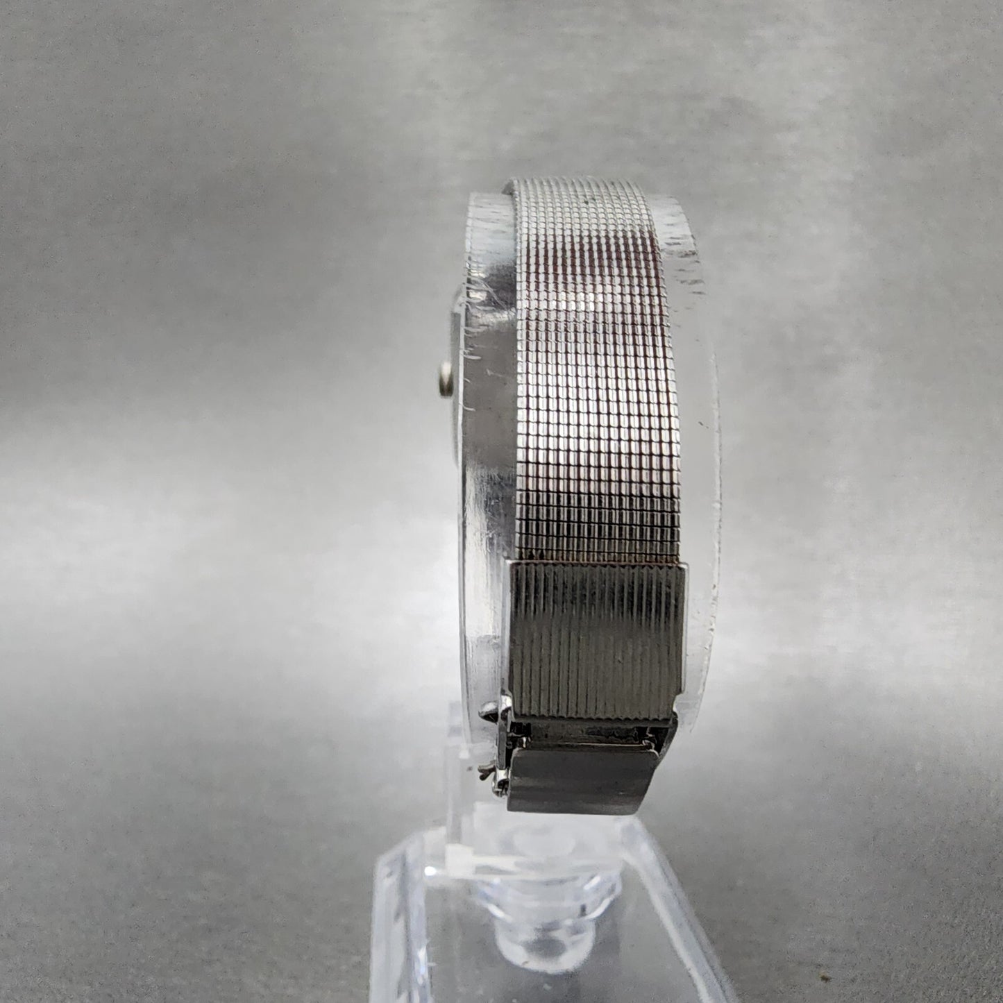 Seiko Tank Watch Women 20mm White Dial Silver Tone 2621-5200 New Battery