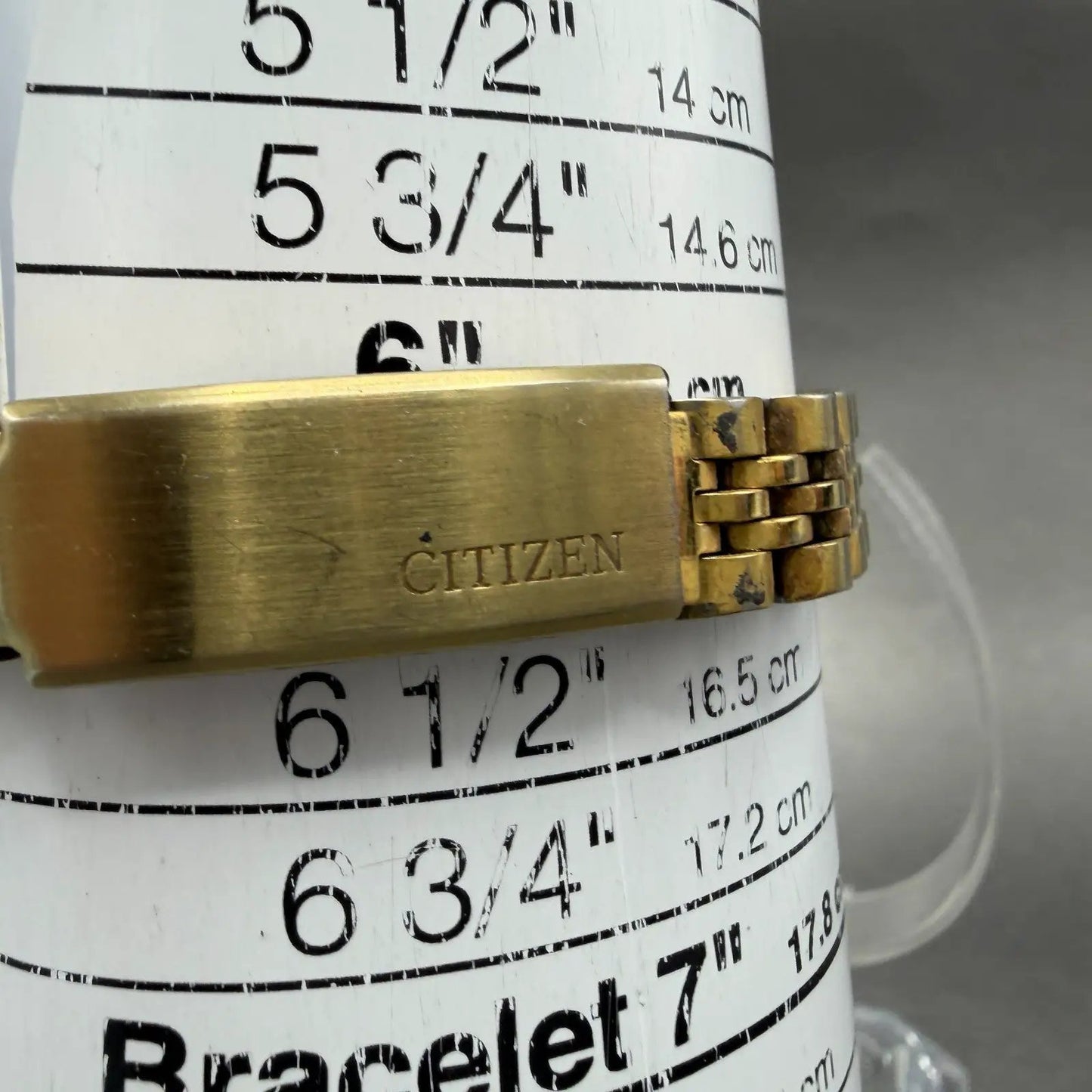 Citizen CQ Watch Women 26mm Silver Dial Gold Tone Daydate 6000-072952 NewBattery10