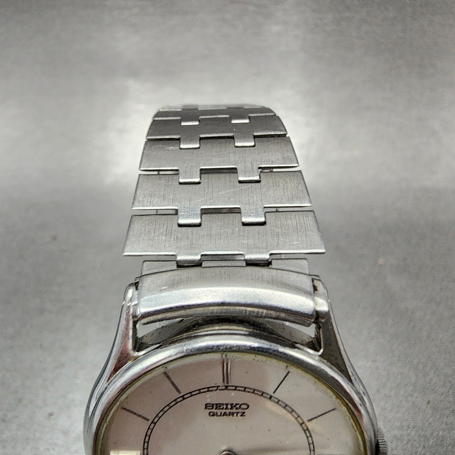 Seiko Watch Men 32mm Silver Dial Silver Tone Round 8620-0019 PARTS