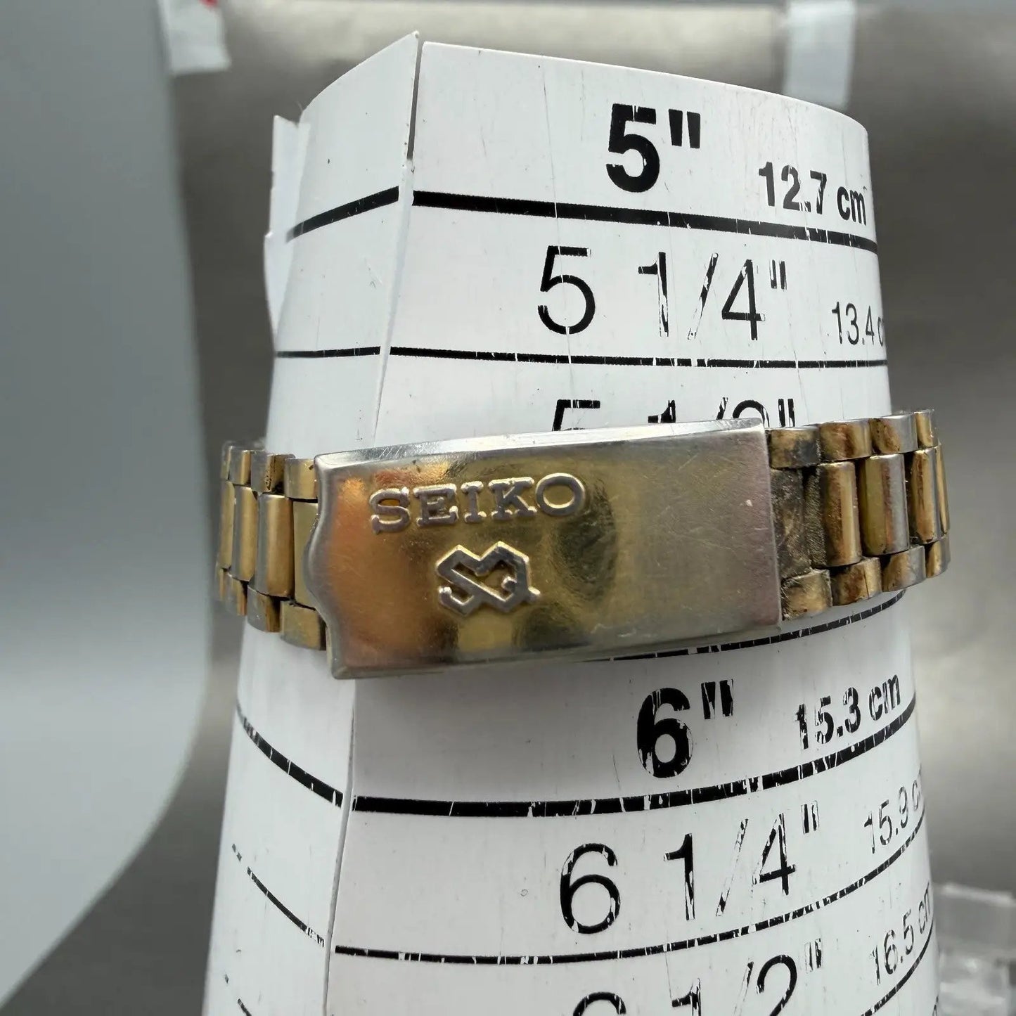 Seiko SQ Watch Women 25mm Champagne Dial Gold Tone Daydate 2623-0059 New Battery10