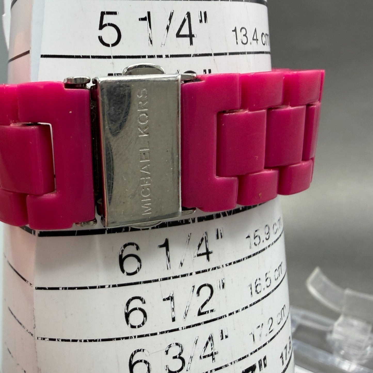 Michael Kors Ritz Watch Women 37mm Pink Dial Pink Tone Date Crystal New Battery10