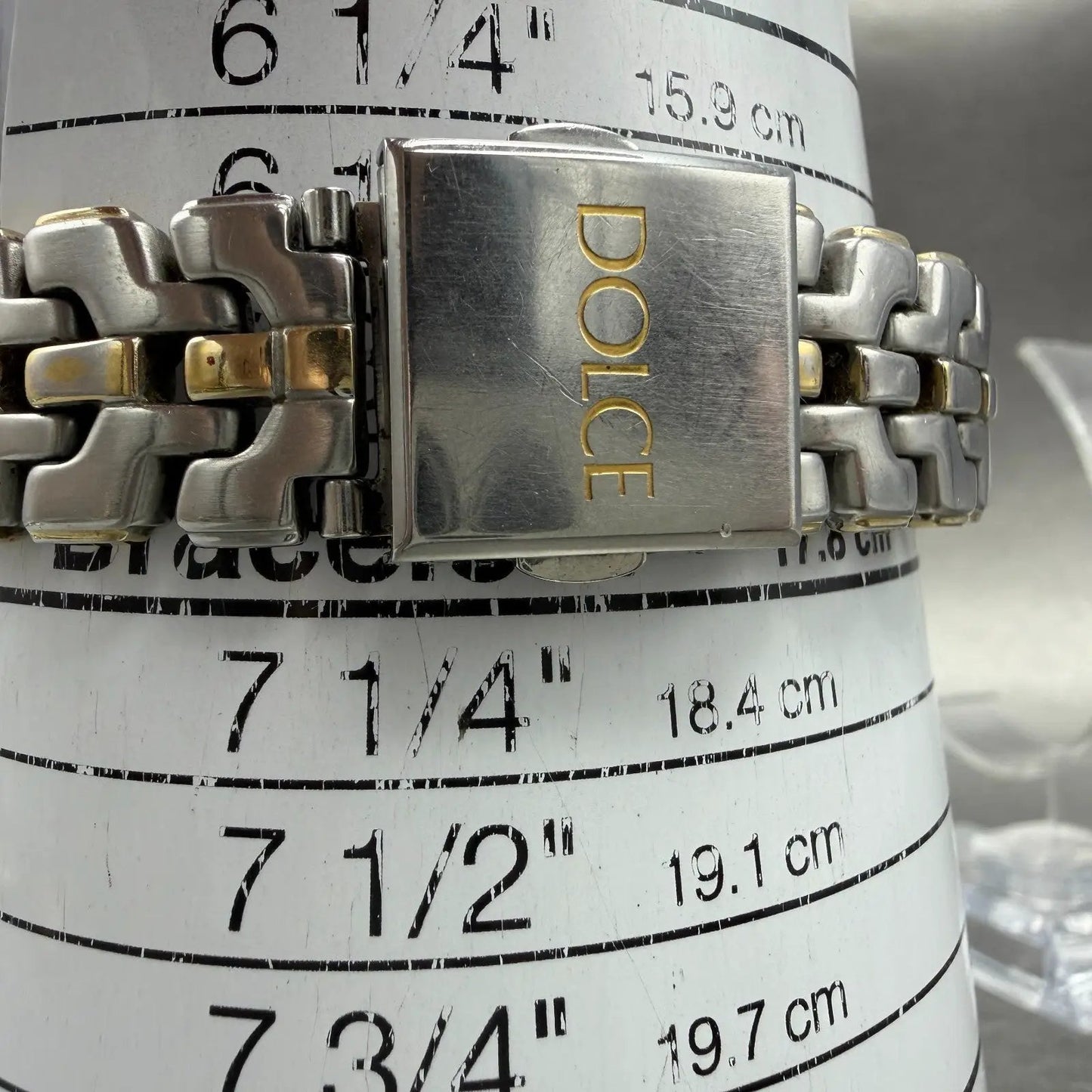 Seiko Dolce Watch Men 32mm Cream Dial Two Tone Round 8J41-6070 New Battery10