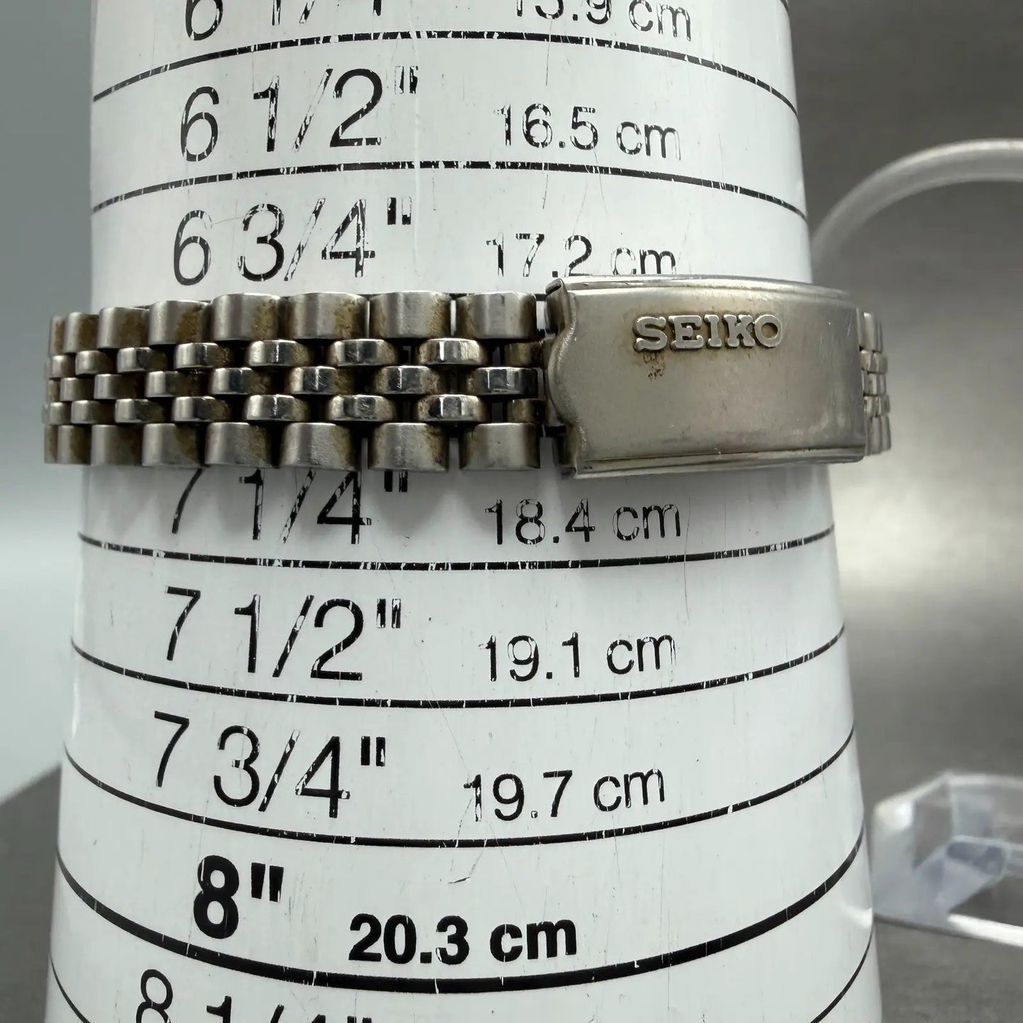 Seiko Watch Women 24mm Black Tone Silver Tone Daydate Round 7N83-0041 New Batter10