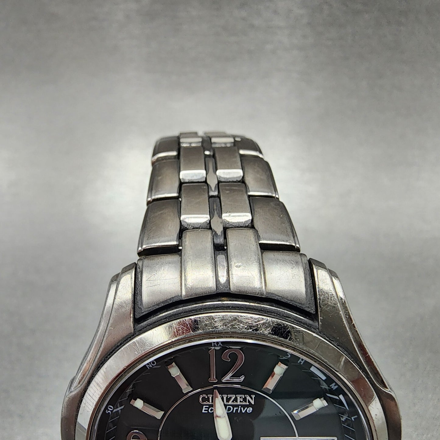 Citizen Eco-Drive Attesa Watch Men 41mm Black Dial Titanium Daydate Round Runs