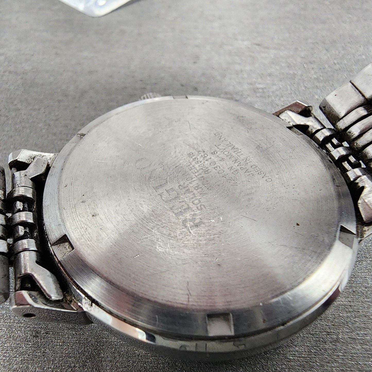 Citizen Reguno Solar Watch Men 38mm White Dial Steel Daydate E101-R005316 Runs